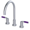 Rubinet Widespread Kitchen Set Satin Chrome