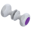 Rubinet Shower Door Knob (set) White