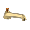Rubinet Tub Filler Spout Deck Mount Satin Gold