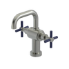 Rubinet Single Hole Dual Handle Lav. Set. (less drain) Satin Nickel
