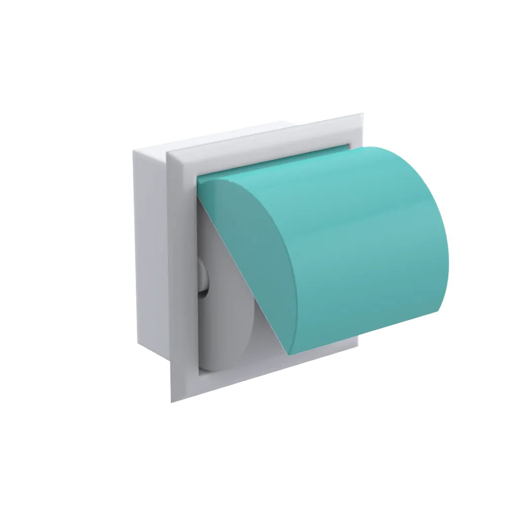 Rubinet RECESSED TOILET PAPER HOLDER White