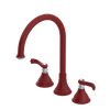 Rubinet Widespread Kitchen Set Maroon