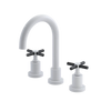 Rubinet Widespread Lav. Set. (less drain) White