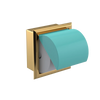 Rubinet RECESSED TOILET PAPER HOLDER Gold