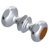 Rubinet Shower Door Knob (set) Satin Chrome