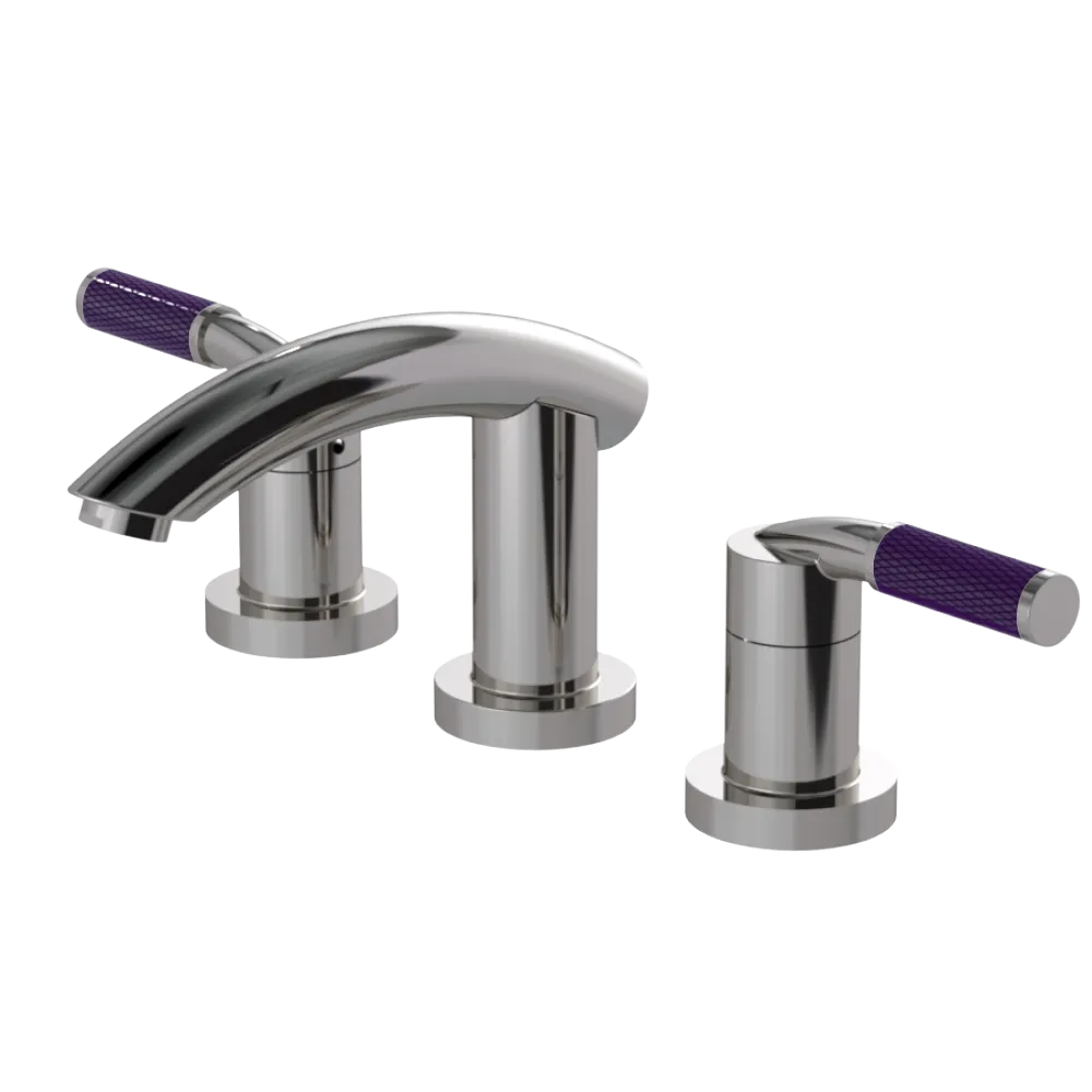 Rubinet Widespread Lav. Set. (less drain) Polished Nickel