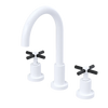 Rubinet Widespread Kitchen Set with LaSalle Spout White