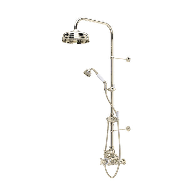 Perrin & Rowe Edwardian Thermostatic Shower Package - With Cross Handle.KIT1NX