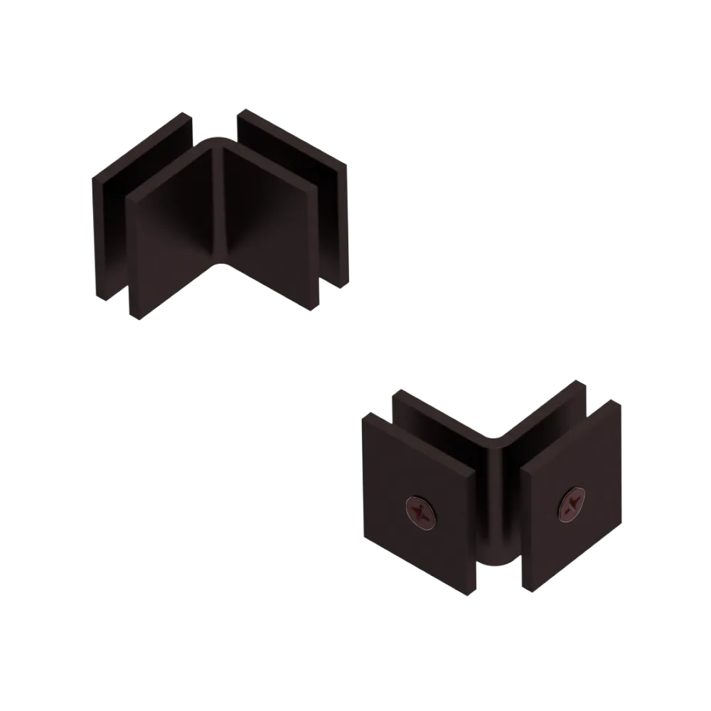 Rubinet 90 Glass to Glass Open Face Oil Rubbed Bronze