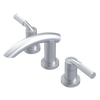 Rubinet Widespread Lav. Set. (less drain) Satin Chrome