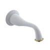 Rubinet Tub Filler Spout Wall Mount Matt White
