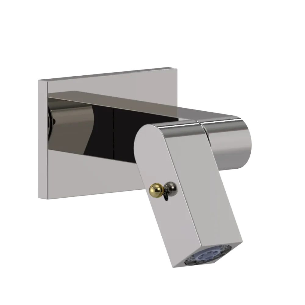 Rubinet Wall Mount Bidet & Foot Rinse with Dual Function Spray Polished Nickel