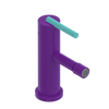 Rubinet Single Control Bidet Fitting (less drain) Purple Haze