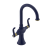Rubinet Single Hole Dual Handle Lav. Set. (less drain) Midnight Blue