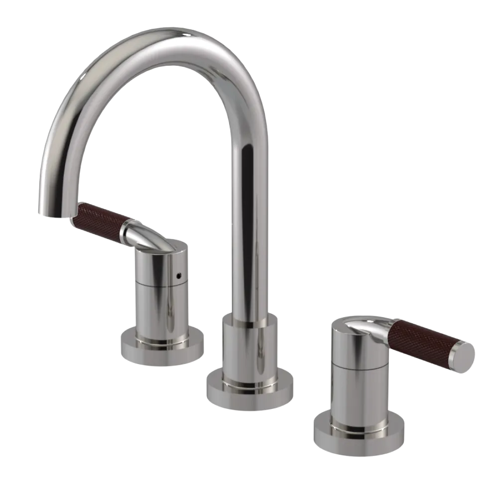 Rubinet Widespread Lav. Set. (less drain) Polished Nickel