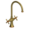 Rubinet Two Handle Single Hole Kitchen Set Antique Brass Matt