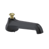 Rubinet Tub Filler Spout Deck Mount Matt Black