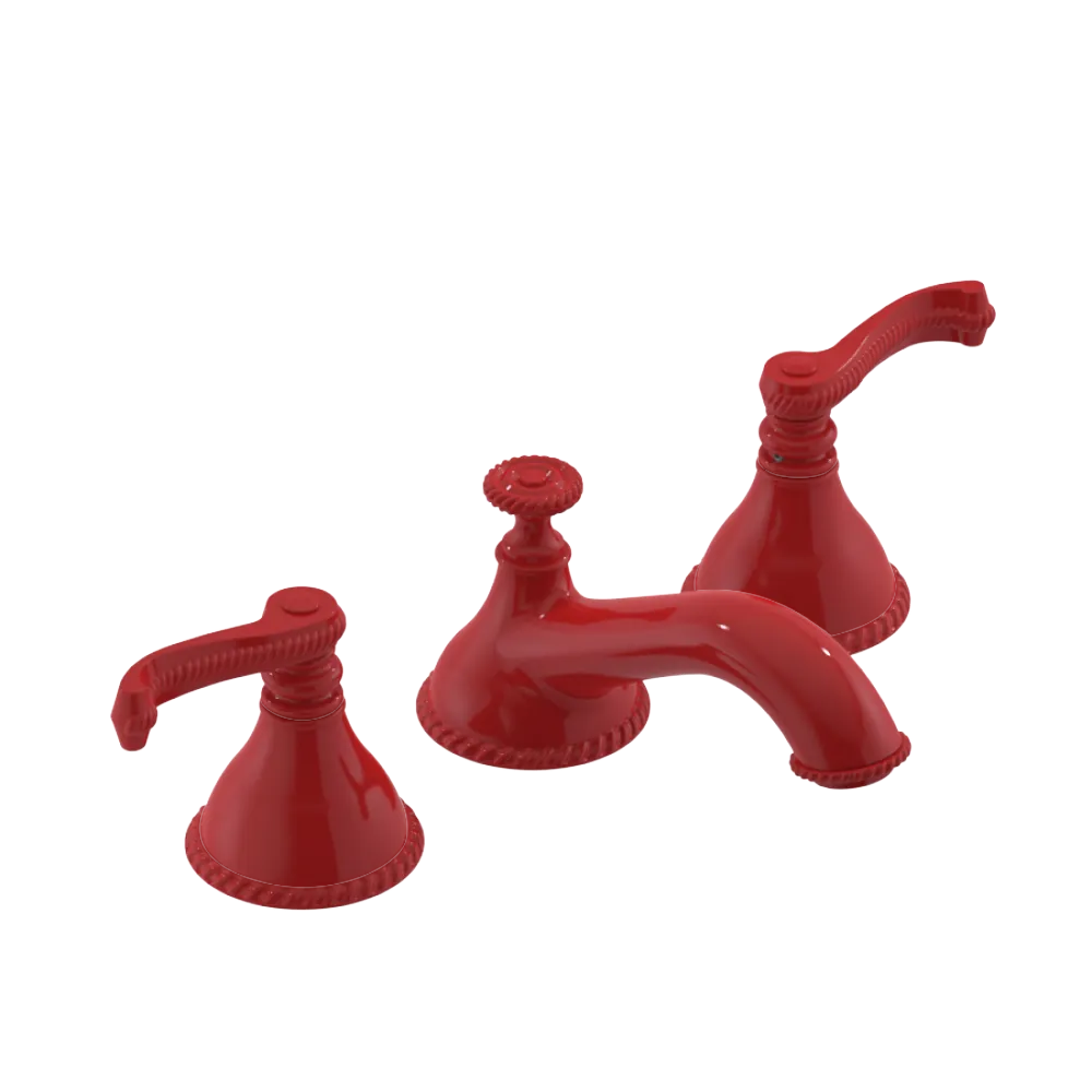 Rubinet Widespread Lav. Set. (less drain) Red