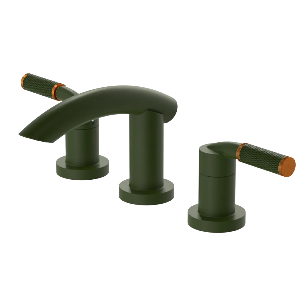 Rubinet Widespread Lav. Set. (less drain) Green Envy