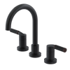 Rubinet Widespread Lav. Set. (less drain) Matt Black