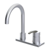 Rubinet 4" Centre Single Control Lav. Set. (less drain) Satin Chrome