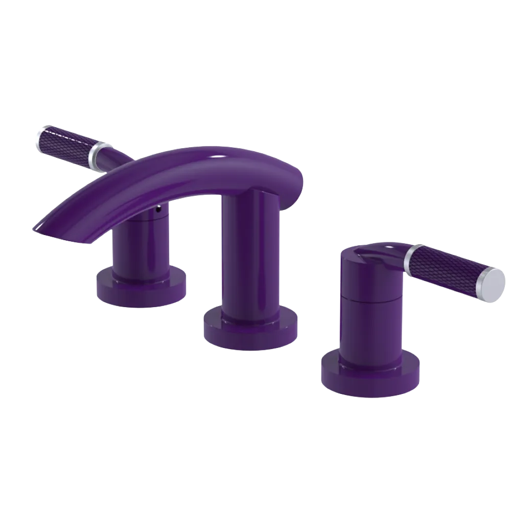 Rubinet Widespread Lav. Set. (less drain) Purple Haze