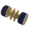 Rubinet Shower Door Knob (set) Satin Brass