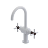 Rubinet Single Hole Dual Handle Lav. Set with LaSalle Spout (less drain) White