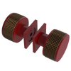 Rubinet Shower Door Knob (set) Maroon