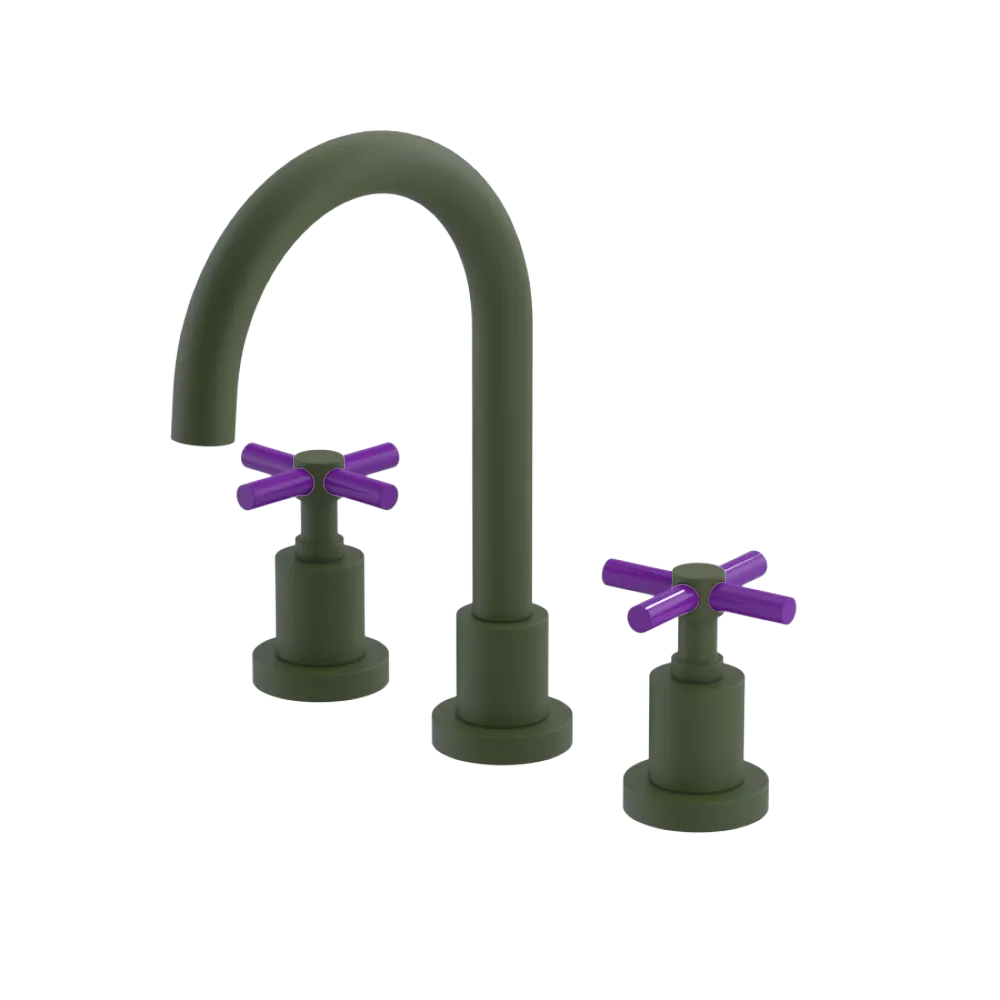 Rubinet Widespread Lav. Set. (less drain) Green Envy