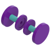 Rubinet Shower Door Knob (set) Purple Haze