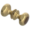 Rubinet Shower Door Knob (set) Satin Brass