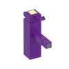 Rubinet Single Control Bidet Fitting (less drain) Purple Haze