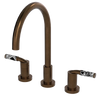 Rubinet Widespread Kitchen Set Tuscan Brass