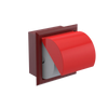 Rubinet RECESSED TOILET PAPER HOLDER Maroon