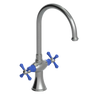 Rubinet Two Handle Single Hole Kitchen Set Satin Nickel