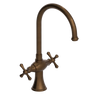 Rubinet Two Handle Single Hole Kitchen Set Tuscan Brass