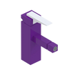 Rubinet Single Control Bidet Fitting (less drain) Purple Haze