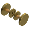 Rubinet Shower Door Knob (set) Antique Brass Matt
