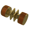 Rubinet Shower Door Knob (set) Antique Brass Matt