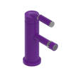 Rubinet Single Control Bidet Fitting (less drain) Purple Haze
