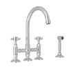 ROHL San Julio Bridge Kitchen Faucet With Side Spray