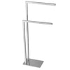 Freestanding Double Towel Bar Stand For Bathtub - Golzar Home