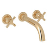 Perrin & Rowe Holborn Wall Mount 3-Hole Tubular Spout Tub Set