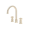 Perrin & Rowe Armstrong Widespread Bathroom Faucet With C-Spout