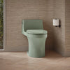 San Souci® One-piece compact elongated toilet with concealed trapway, 1.28 gpf
