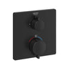 Grohe Dual Function 2-Handle Valve Trim Thermostatic Shower Trim – 24111000 – Matte Black – 241112430