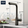 Grohe Essence New Single-Handle Pull-Out Kitchen Faucet Dual Spray 6.6 L/Min (1.75 Gpm) - Golzar Home