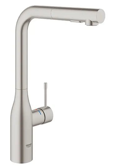 Grohe Essence New Single - Handle Pull - Out Kitchen Faucet Dual Spray 6.6 L/min (1.75 gpm) - Golzar Home