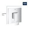 Grohe Eurocube® Pressure Balance Valve Trim With Cartridge - Golzar Home